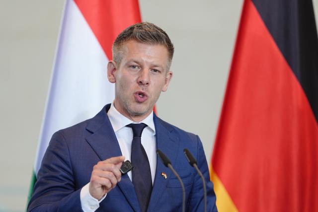FILED - 02 June 2026, Berlin: FILE PHOTO - Hungarian Prime Minister Peter Magyar speaks during a joint press conference with German Chancellor Merz (not pictured) at the German Chancellery in Berlin. Photo: Kay Nietfeld/dpa