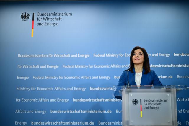22 July 2026, Berlin: Katherina Reiche, Germany's Minister for Economic Affairs and Energy, speaks during the presentation of the federal government's startup and scale-up strategy at the German Ministry for Economic Affairs and Energy. Photo: Sebastian Gollnow/dpa