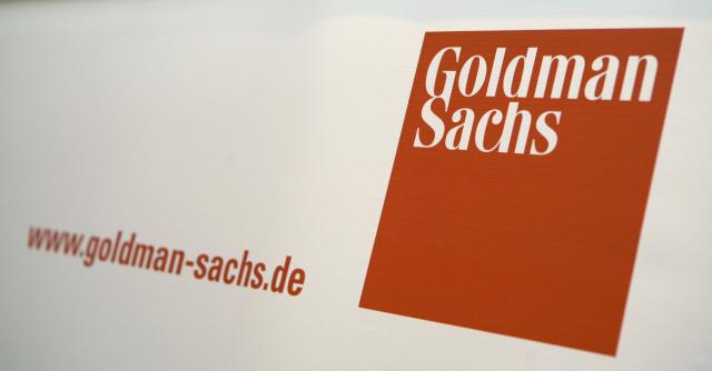 FILED - 26 September 2007, Bavaria, Munich: FILE PHOTO - The logo of financial services provider Goldman Sachs is pictured during the 10th Investment Congress of the DAB Bank at the Sheraton Hotel. Photo: Tobias Hase/dpa