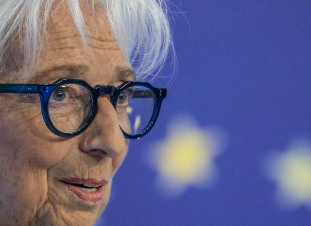23 July 2026, Hesse, Frankfurt am Main: President of the European Central Bank (ECB) Christine Lagarde speaks at a press conference during the ECB Governing Council meeting. Photo: Andreas Arnold/dpa