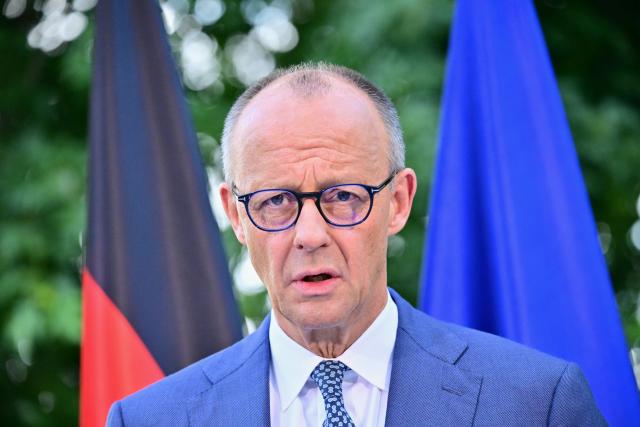 24 July 2026, Berlin: German Chancellor Friedrich Merz speaks during a press conference at the Chancellery in Berlin to discuss personnel changes in the government and the Christian Democratic Union (CDU). Photo: Sebastian Gollnow/dpa