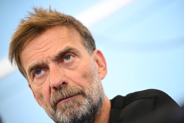 24 July 2026, Hesse, Frankfurt/Main: Juergen Klopp speaks during a press conference to introduce the new national team head coach. Photo: Florian Wiegand/dpa
