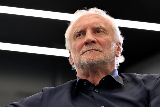 24 July 2026, Hesse, Frankfurt/Main: Rudi Voeller, DFB sporting director, attends a press conference to introduce the new national team head coach. Photo: Jennifer Brückner/dpa