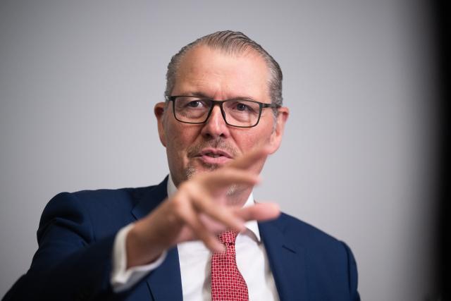 FILED - 22 July 2026, Berlin: FILE PHOTO - Rainer Dulger, president of the Confederation of German Employers' Associations, speaks during an interview with the German Press Agency. Photo: Sebastian Gollnow/dpa