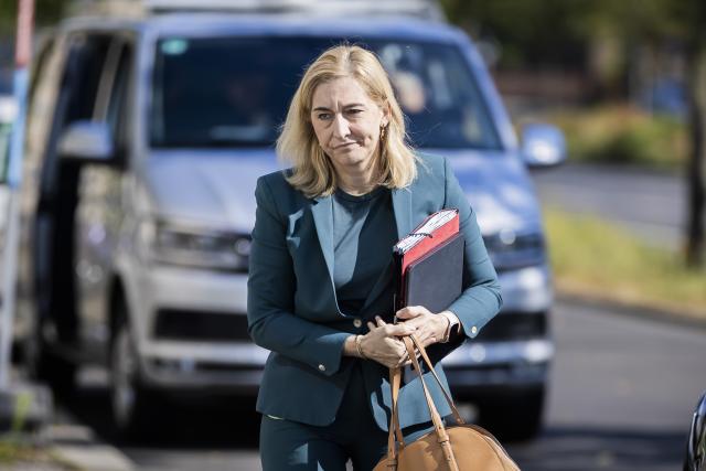 27 July 2026, Berlin: Nina Warken, the incoming head of the German Chancellery and former Federal Minister of Health, arrives at the CDU's federal headquarters (Konrad-Adenauer-Haus). Photo: Christoph Soeder/dpa