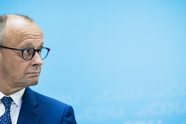 27 July 2026, Berlin: German Chancellor Friedrich Merz, CDU Federal Chairman, attends a press conference at the CDU Federal Headquarters (Konrad-Adenauer-Haus). The media event was held to introduce the party's new Secretary General Photo: Christoph Soeder/dpa