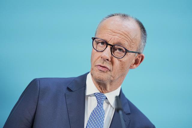 29 July 2026, Berlin: German Chancellor Friedrich Merz speaks during a press conference following a special meeting of the Christian Democratic Union (CDU) and the Christian Social Union (CSU) parliamentary group to elect its chairman. Photo: Michael Kappeler/dpa