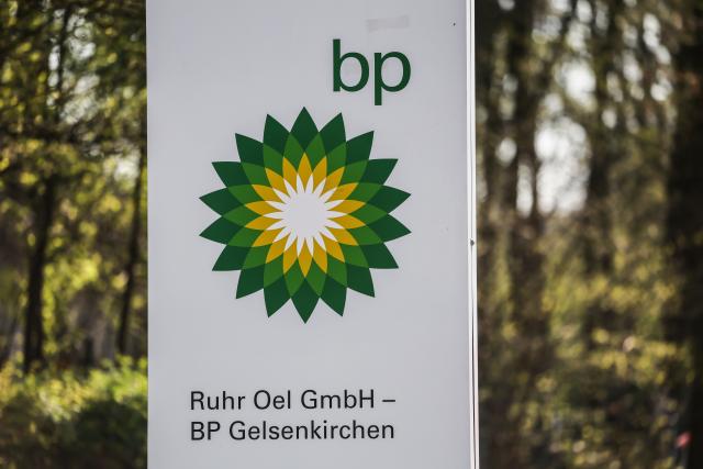 FILED - 19 March 2026, North Rhine-Westphalia, Gelsenkirchen: FILE PHOTO - A sign for the oil company BP Ruhr Oel Nord. Photo: Oliver Berg/dpa
