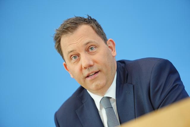 FILED - 16 July 2026, Berlin: FILE PHOTO - German Minister of Finance Lars Klingbeil attends a press conference to present an action plan to combat tax and financial crime. Photo: Michael Kappeler/dpa