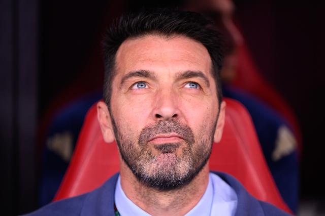 FILED - 24 June 2024, Saxony, Leipzig: FILE PHOTO - Italian former national team goalkeeper Gianluigi Buffon sits on the bench before the start of the 2024 UEFA Euro Group B soccer match between Italy and Croatia, at Leipzig Arena. Photo: Robert Michael/dpa