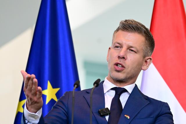 FILED - 02 June 2026, Berlin: FILE PHOTO - Peter Magyar, Prime Minister of Hungary, speaks during a joint press conference at the German Chancellery in Berlin. Photo: Sebastian Gollnow/dpa