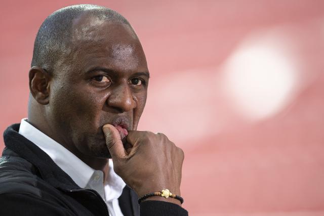 FILED - 22 October 2020, North Rhine-Westphalia, Leverkusen: File Photo - Then Nice coach Patrick Vieira reacts prior to the start of UEFA Europa League Group C soccer match between Bayer 04 Leverkusen and OGC Nice at BayArena. Photo: Marius Becker/dpa