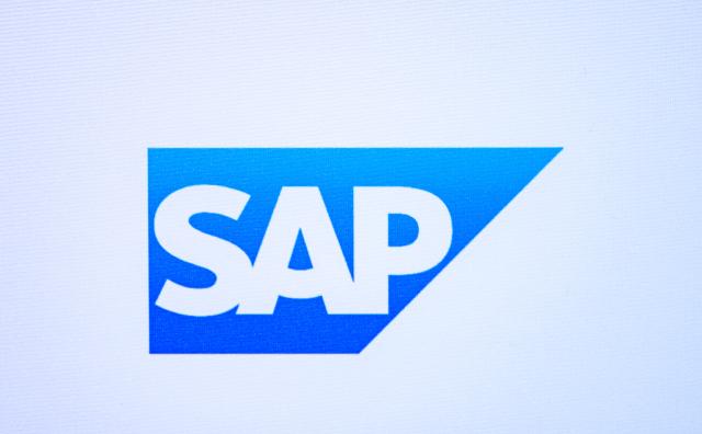 FILED - 02 June 2026, Brandenburg, Bad Saarow: FILE PHOTO - The world-famous blue and white logo of the German software group SAP SE. Photo: Patrick Pleul/dpa