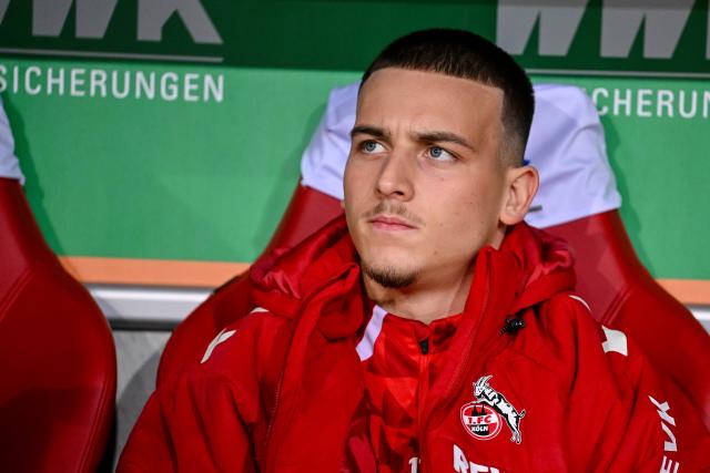 FILED - 27 February 2026, Bavaria, Augsburg: FILE PHOTO - Cologne's Said El Mala sits on the bench during the German Bundesliga soccer match between FC Augsburg and 1. FC Cologne at WWK-Arena. Photo: Harry Langer/dpa - WICHTIGER HINWEIS: Gemäß den Vorgaben der DFL Deutsche Fußball Liga bzw. des DFB Deutscher Fußball-Bund ist es untersagt, in dem Stadion und/oder vom Spiel angefertigte Fotoaufnahmen in Form von Sequenzbildern und/oder videoähnlichen Fotostrecken zu verwerten bzw. verwerten zu lassen.