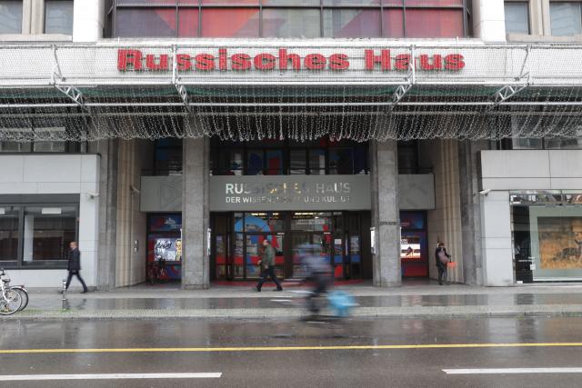 FILED - 18 October 2022, Berlin: FILE PHOTO - A view of the entrance area of the "Russian House" on Friedrichstrasse. T Photo: Jörg Carstensen/dpa