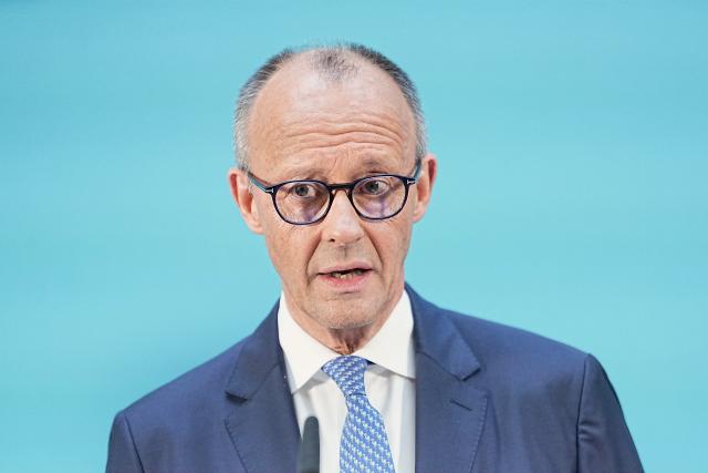 FILED - 29 July 2026, Berlin: File Photo - German Chancellor Friedrich Merz speaks during a press conference following a special meeting of the Christian Democratic Union (CDU) and the Christian Social Union (CSU) parliamentary group to elect its chairman. Photo: Michael Kappeler/dpa