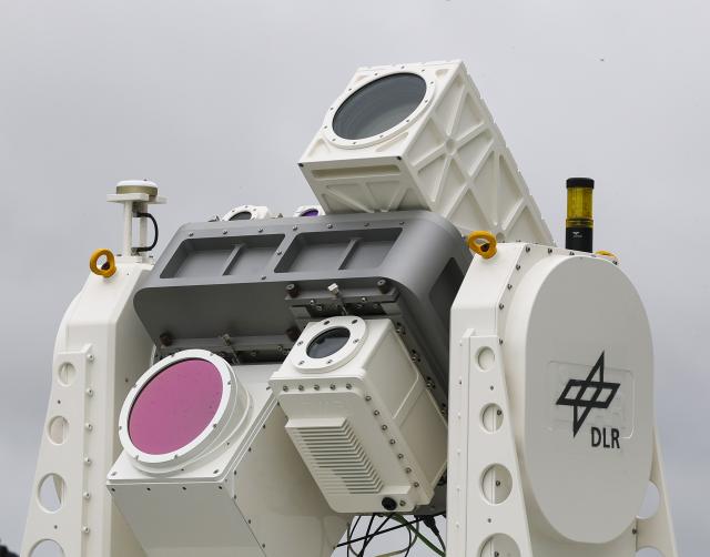 FILED - 08 October 2025, Saxony-Anhalt, Cochstedt: FILE PHOTO - an optical tracking system, which uses multispectral cameras to detect drones, is in operation at Cochstedt Airport. Photo: Jan Woitas/dpa