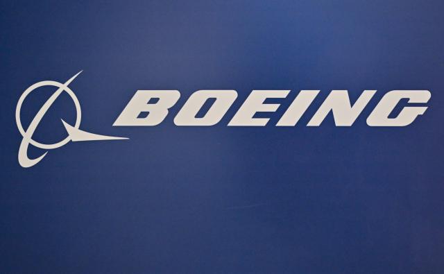 FILED - 01 July 2024, Brandenburg, Cottbus: The Boeing logo. Photo: Patrick Pleul/dpa