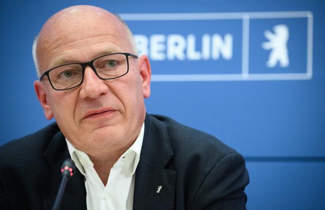 19 August 2026, Berlin: Governing Mayor of Berlin Kai Wegner speaks during a press conference at the Rotes Rathaus about the cyberattack on parts of the Berlin administration. Photo: Bernd von Jutrczenka/dpa