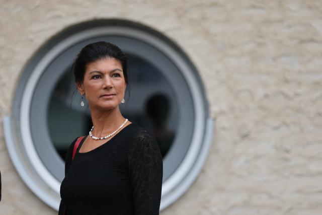 19 August 2026, Saxony-Anhalt, Dessau-Roßlau: Sahra Wagenknecht, founder of the Sahra Wagenknecht Alliance (BSW) visits Aschersleben as part of the BSW's state election campaign tour. Photo: Jan Woitas/dpa
