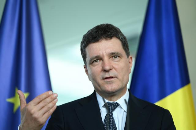 FILED - 18 July 2025, Berlin: FILE PHOTO - Romanian President Nicusor Dan speaks during a press conference at the German Federal Chancellery. Photo: Malin Wunderlich/dpa