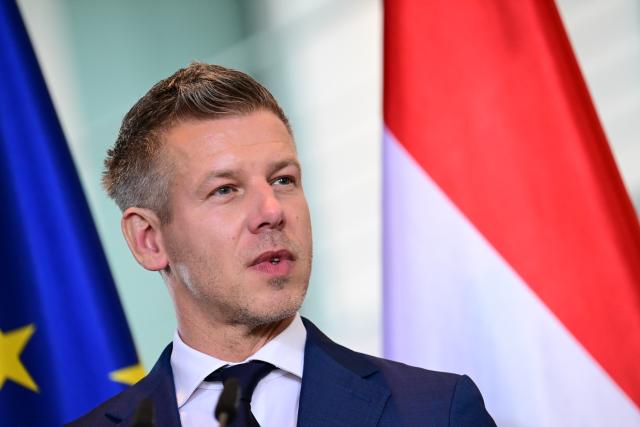 FILED - 02 June 2026, Berlin: FILE PHOTO - Peter Magyar, Prime Minister of Hungary, speaks during a press conference at the German Chancellery in Berlin. Photo: Sebastian Gollnow/dpa