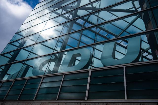 24 August 2026, Berlin: The CDU logo, photographed at the party's national headquarters, the Konrad-Adenauer-Haus. Photo: Michael Kappeler/dpa