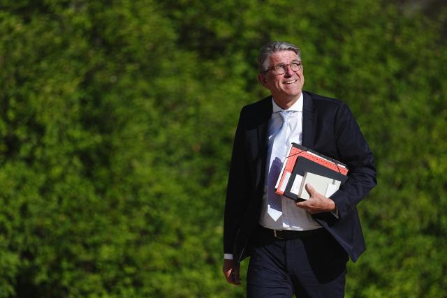 25 August 2026, Brandenburg, Neuhardenberg: Wolfram Weimer (independent), Minister of State for Culture and Media, is attending the federal government's closed-door meeting at Neuhardenberg Castle. The Federal Cabinet is meeting here for two days. Photo: Kay Nietfeld/dpa