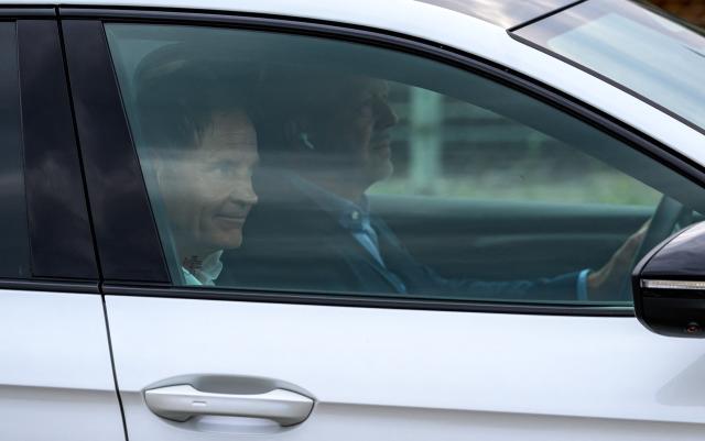 26 August 2026, Saxony, Zwickau: Volkswagen CEO Oliver Blume leaves the VW plant in Zwickau. The automaker's CEO visited the Saxony plant this afternoon amid the dispute over new cost-cutting measures. Photo: Hendrik Schmidt/dpa