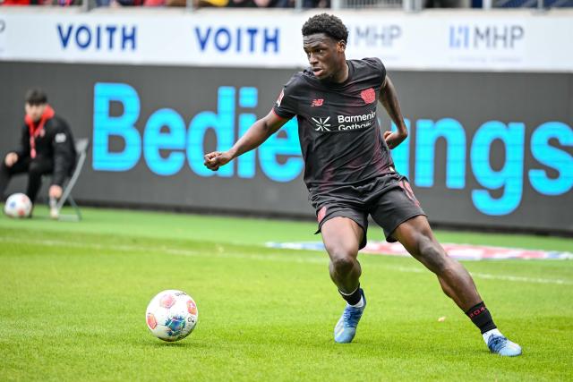 FILED - 21 March 2026, Baden-Wuerttemberg, Heidenheim: FILE PHOTO - Bayer Leverkusen's Ernest Poku in action during the German Bundesliga soccer match between 1. FC Heidenheim and Bayer Leverkusen, at Voith-Arena. Poku has moved to Turkish side Besiktas on loan. Photo: Harry Langer/dpa