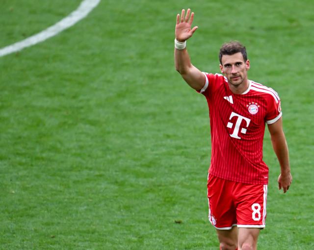 FILED - 16 May 2026, Bavaria, Munich: FILE PHOTO - Bayern Munich's Leon Goretzka waves as he is substituted during the German Bundesliga soccer match between Bayern Munich and 1. FC Cologne at the Allianz Arena. Photo: Sven Hoppe/dpa
