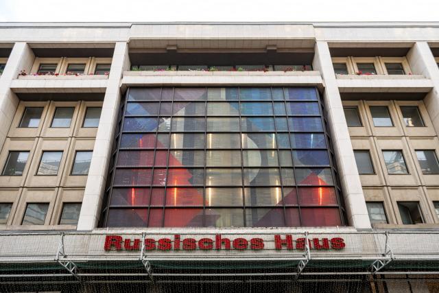 01 September 2026, Berlin: A view of the Russian House, an event and cultural center, on Friedrichstrasse in Berlin. Photo: Fabian Sommer/dpa