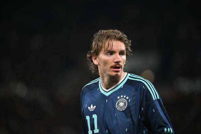 FILED - 30 March 2026, Baden-Wuerttemberg, Stuttgart: FILE PHOTO - Germany's Nick Woltemade in action during an International Friendly soccer match between Germany and Ghana at MHP Arena. Photo: Marijan Murat/dpa - IMPORTANT NOTICE: Bundesliga and DFB regulations prohibit any use of photographs as image sequences and/or quasi-video.