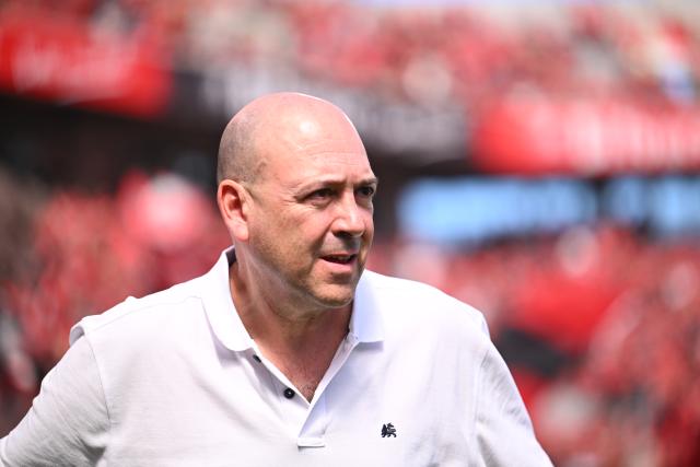 FILED - 11 May 2025, North Rhine-Westphalia, Leverkusen: FILE PHOTO - Leverkusen's CEO Fernando Carro de Prada pictured prior to the start of the German Bundesliga soccer match between Bayer Leverkusen and Borussia Dortmund at BayArena. Photo: Marius Becker/dpa