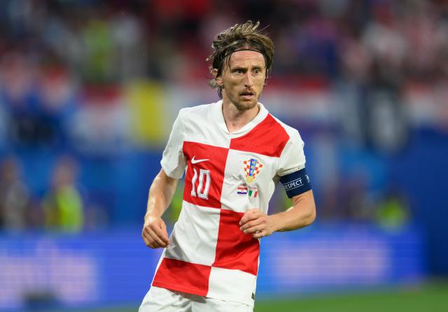 FILED - 24 June 2024, Saxony, Leipzig: FILE PHOTO - Croatia's Luka Modric in action during the UEFA Euro 2024 group B soccer match between Croatia and Italy at Leipzig Arena. Photo: Robert Michael/dpa