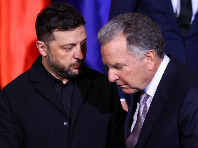 FILED - 15 December 2025, NA, Berlin: FILE PHOTO - Volodymyr Zelensky (L), President of Ukraine, and Steve Witkoff, US Special Envoy, pose together for a group photo at the start of the Ukraine Summit at the Federal Chancellery. Photo: Lisi Niesner/Reuters/Pool/dpa