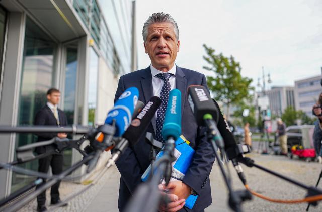 07 September 2026, Berlin: Thorsten Frei, chairman of the CDU/CSU parliamentary group in the Bundestag, arrives at Konrad Adenauer House for a meeting of the CDU Federal Executive Committee. Photo: Michael Kappeler/dpa