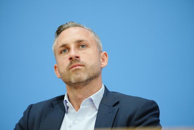 07 September 2026, Berlin: Ulrich Siegmund, the AfD's top candidate in the Saxony-Anhalt state election, attends the Federal Press Conference on the results of the state election in Saxony-Anhalt. Photo: Kay Nietfeld/dpa