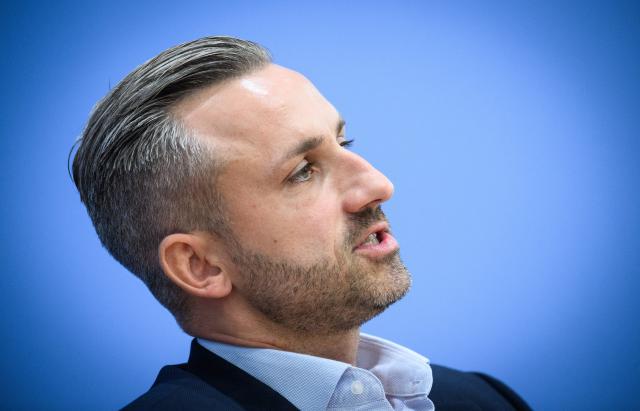 07 September 2026, Berlin: Ulrich Siegmund, the AfD's top candidate in the Saxony-Anhalt state election, speaks at the Federal Press Conference on the results of the Saxony-Anhalt state election. Photo: Bernd von Jutrczenka/dpa