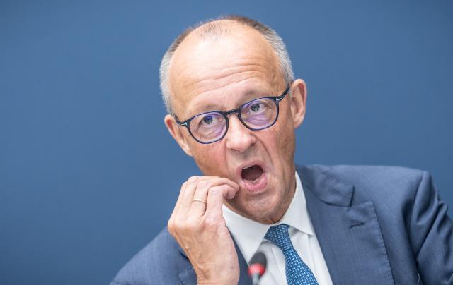 07 September 2026, Berlin: Germany's Chancellor Friedrich Merz (CDU) sits in a meeting of the CDU Federal Executive Committee at the Konrad Adenauer House. Photo: Michael Kappeler/dpa