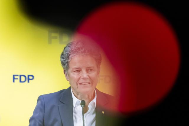 07 September 2026, Berlin: Lydia Hueskens, FDP state chairwoman and the party's top candidate in the Saxony-Anhalt state election, speaks at a press conference at the Hans-Dietrich-Genscher-Haus following the state election. Photo: Christoph Soeder/dpa