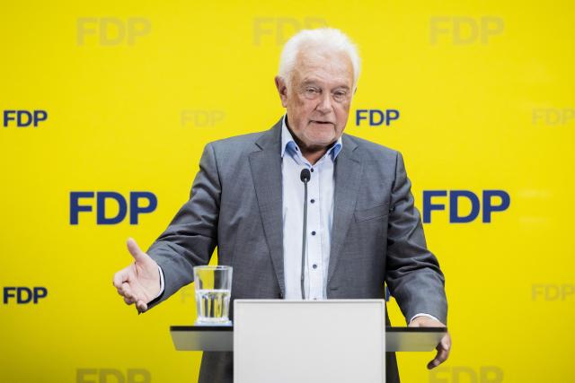 07 September 2026, Berlin: Wolfgang Kubicki, the FDP's national chairman, speaks during a press conference at the Hans-Dietrich-Genscher-Haus following the state election. Photo: Christoph Soeder/dpa