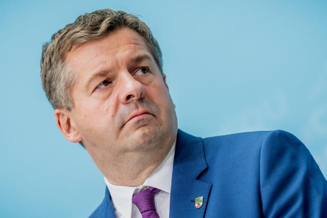 07 September 2026, Berlin: Sven Schulze, Minister-President of Saxony-Anhalt, attends a press conference following a meeting of the CDU Federal Executive Committee at Konrad Adenauer House. Photo: Michael Kappeler/dpa