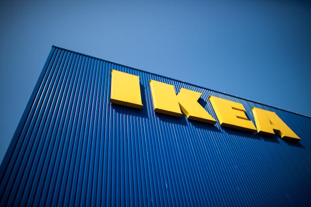 FILED - 17 April 2020, North Rhine-Westphalia, Cologne: FILE PHOTO - The IKEA logo can be seen on the facade of a furniture store. Photo: Federico Gambarini/dpa