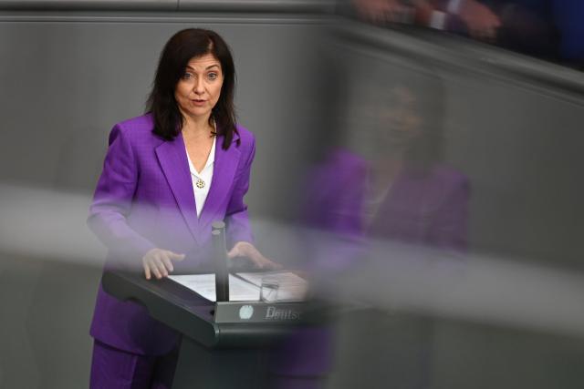 08 September 2026, Berlin: Katherina Reiche, German Minister for Economic Affairs and Energy speaks during the Bundestag session at the start of budget week. Photo: Michael Brandt/dpa