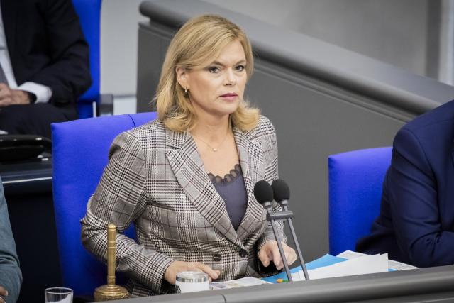 09 September 2026, Berlin: Julia Kloeckner, President of the German Bundestag, leads the general debate during budget deliberations in the German Bundestag. Photo: Christoph Soeder/dpa