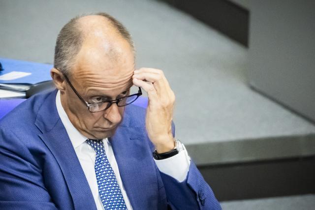 09 September 2026, Berlin: Germany's Chancellor Friedrich Merz speaks during the general debate during budget deliberations in the German Bundestag. Photo: Christoph Soeder/dpa