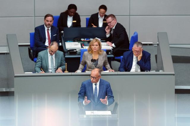 09 September 2026, Berlin: Germany's Chancellor Friedrich Merz speaks during the general debate during budget deliberations in the German Bundestag. Photo: Kay Nietfeld/dpa