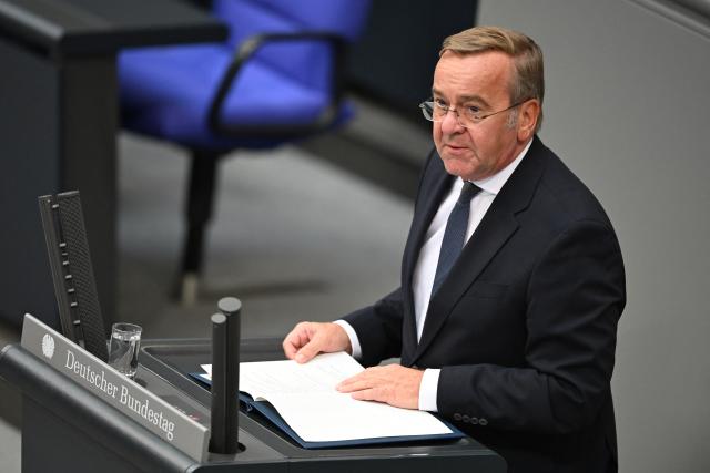 09 September 2026, Berlin: German Minister of Defense Boris Pistorius speaks during the general debate on the budget in the German Bundestag. Photo: Michael Brandt/dpa