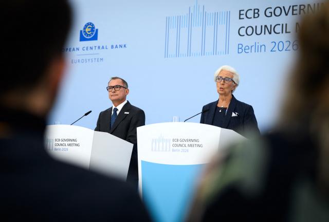 10 September 2026, Berlin: German Central Bank (Bundesbank) President Joachim Nagel (L), speaks alongside Christine Lagarde, President of the European Central Bank (ECB), during the press conference following the ECB Governing Council's off-site meeting at the German Central Bank conference center in Berlin-Wannsee. Photo: Bernd von Jutrczenka/dpa